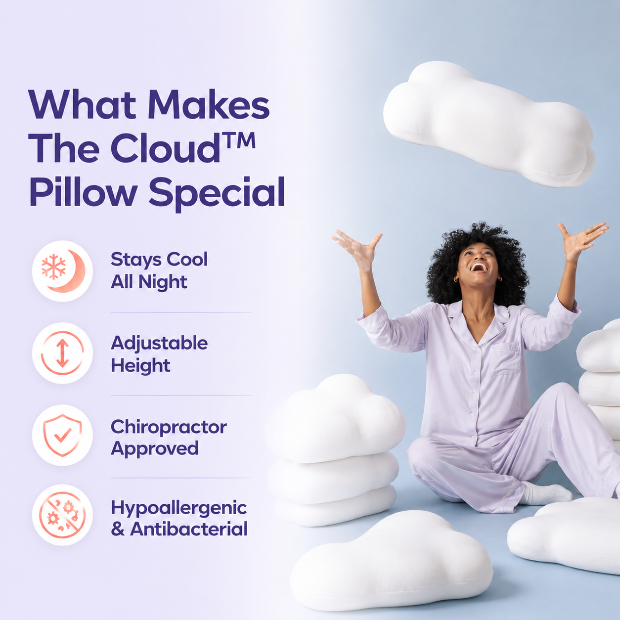 Cloud Alignment Pillow – Orthopedic Pillow for Perfect Alignment